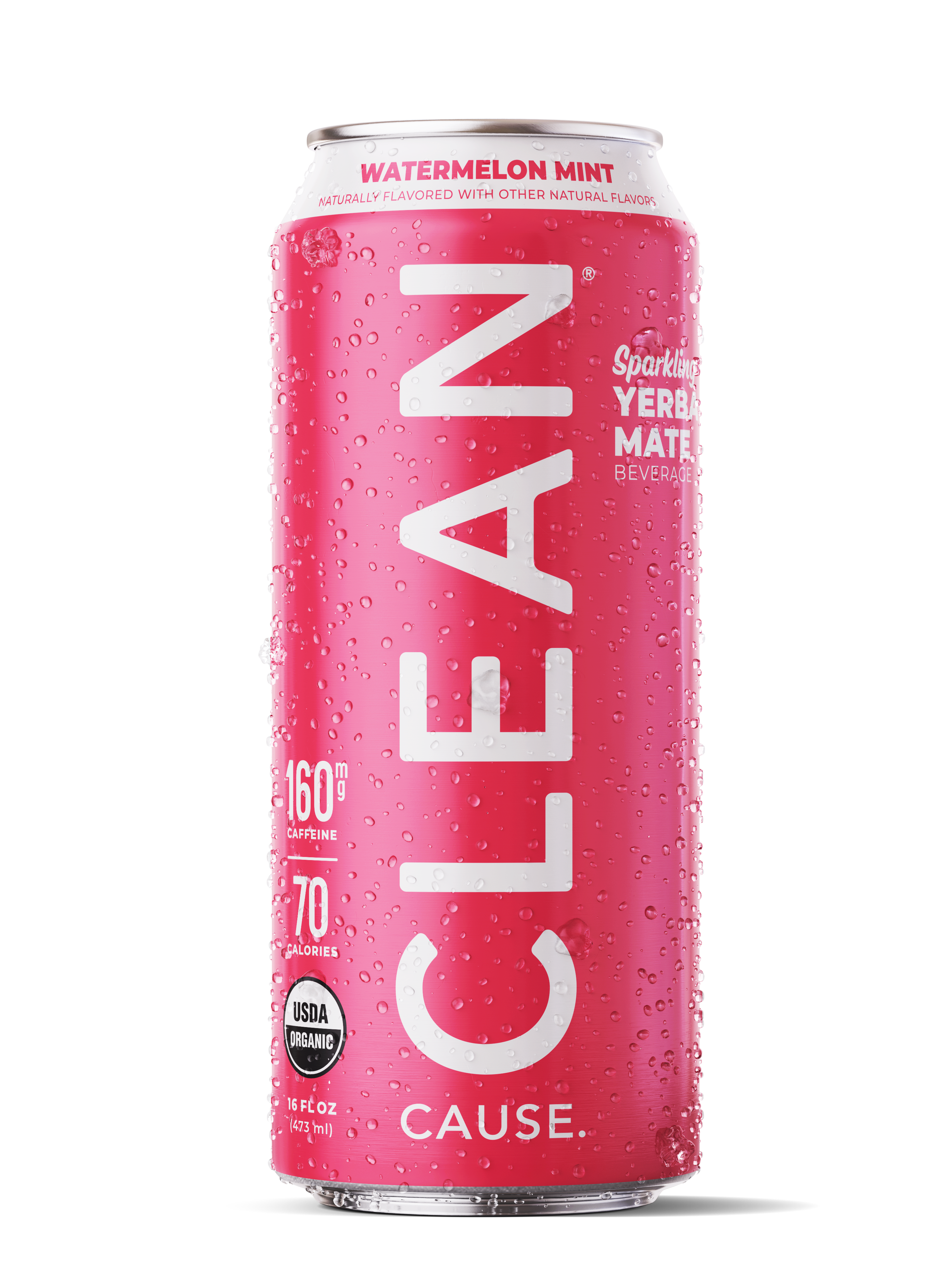 Clean Cause: Photo of Watermelon Mint Organic Sparkling Yerba Mate - Clean Cause (uploaded by company)