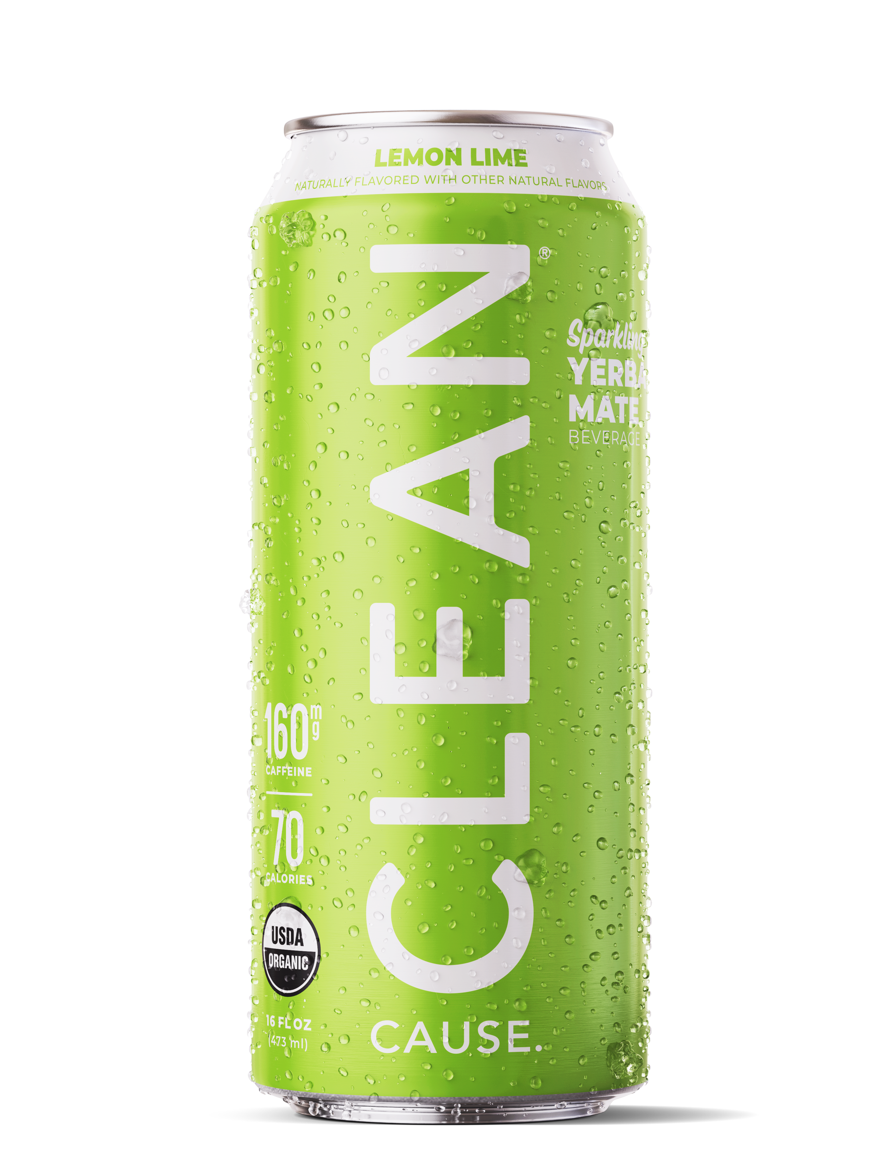 Clean Cause: Photo of Lemon Lime Organic Sparkling Yerba Mate - Clean Cause (uploaded by company)
