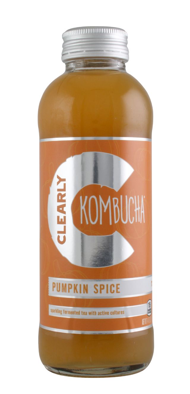 Clearly Kombucha: ClearlyKomucha_PumpkinSpice_FRONT