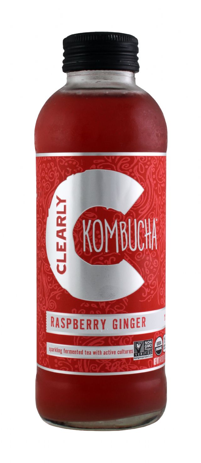 Clearly Kombucha: ClearlyKOM RaspGing Front