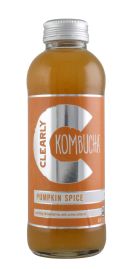 Clearly Kombucha: ClearlyKomucha_PumpkinSpice_FRONT