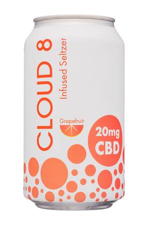 Cloud 8: Cloud8-12oz-2020-InfusedSeltzer-Grapefruit-Front