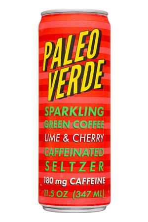 Cobra Verde: CobraVerde-12oz-2022-SparklingGreenCoffee-Paleo-LimeCherry-Front