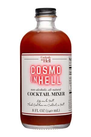 Cocktails in Hell: CocktailsInHell-8oz-2024-Mixer-CosmoInHell-Front
