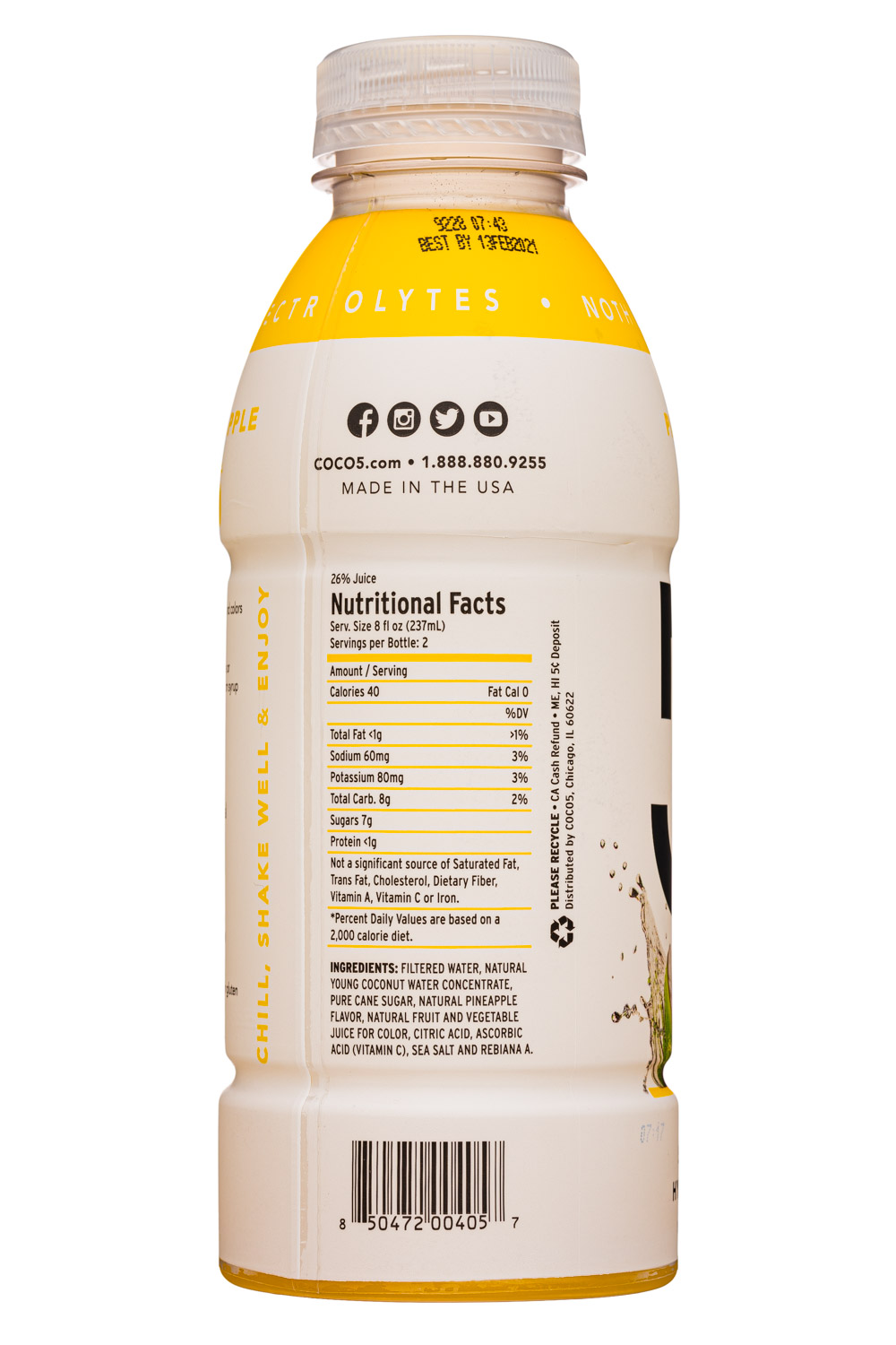 Coco5: Coco5-17oz-SportsHydration-Pineapple-Facts