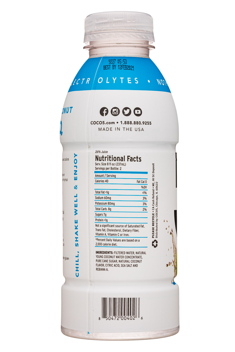 Coco5: Coco5-17oz-SportsHydration-Coconut-Facts