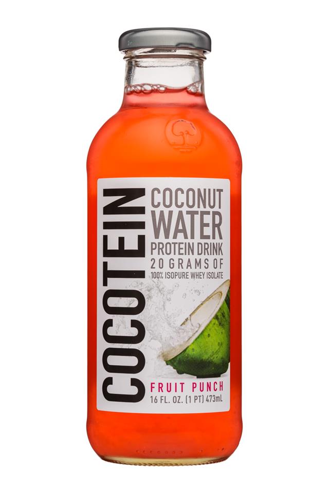 Cocotein: Cocotein-16oz-CoconutWater-FruitPunch-Front