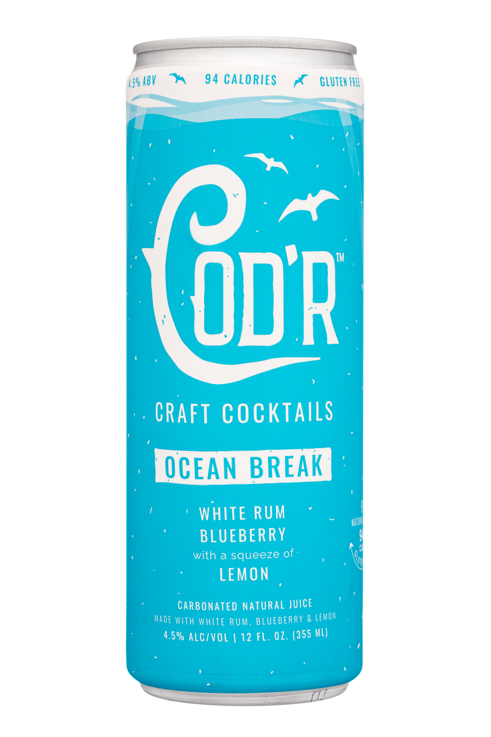 Ocean Break - White Rum, Blueberry, with a squeeze of Lemon