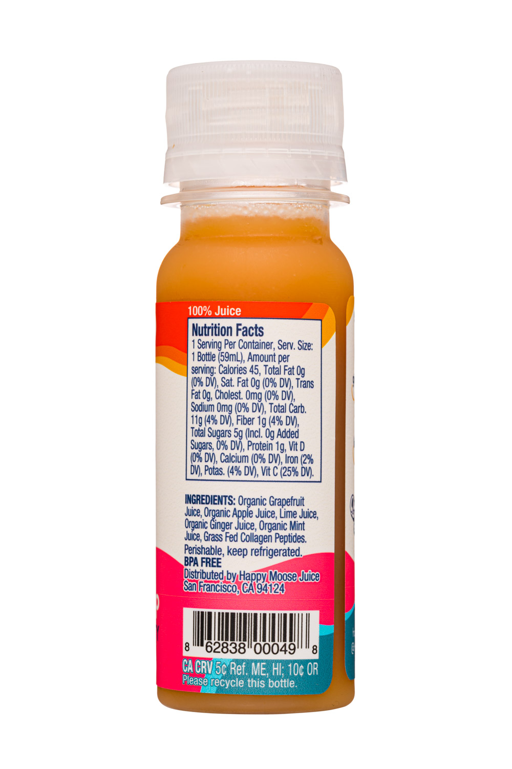 Happy Moose Juice: HappyMoose-2oz-2021-WellnessShot-GlowUp-Facts
