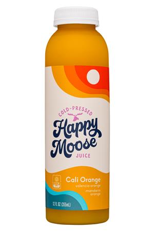 Happy Moose Juice: HappyMoose-12oz-2021-CPJuice-CaliOrange-Front