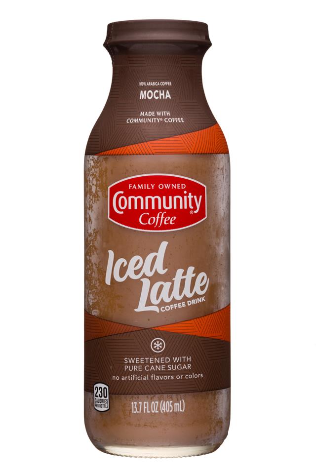 Community Coffee: CommunityCoffee-14oz-IceLatte-Mocha-Front