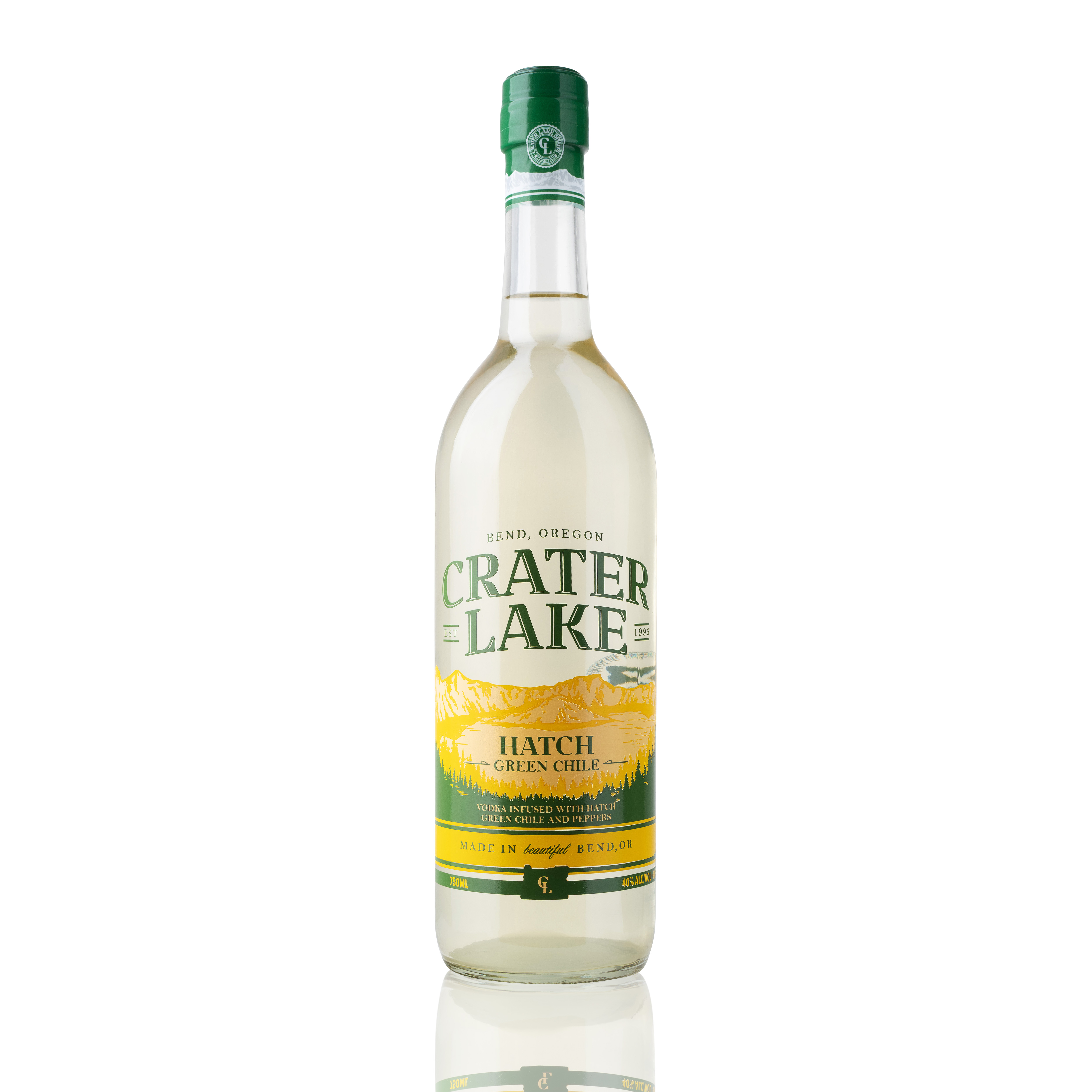Crater Lake Spirits: Photo of Crater Lake Hatch Green Chile Vodka - Crater Lake Spirits (uploaded by company)