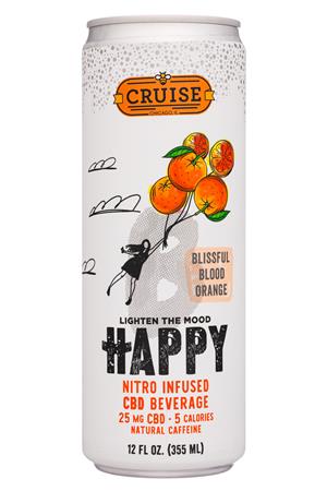 Cruise Beverage: Cruise-12oz-2020-NitroCBD-BlissfulBloodOrange-Front