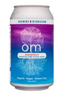 Crunchy Hydration: Om-12oz-HerbalWater-CBD-Grapefruit-Front