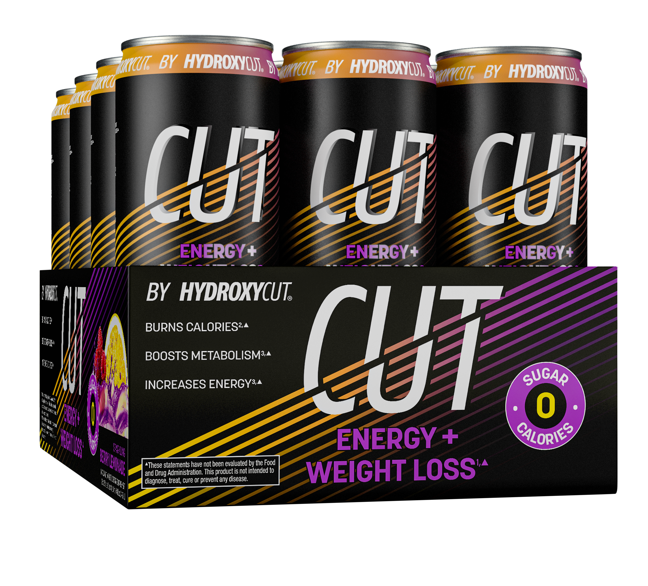 CUT Energy Berry Lemonade 12-pack