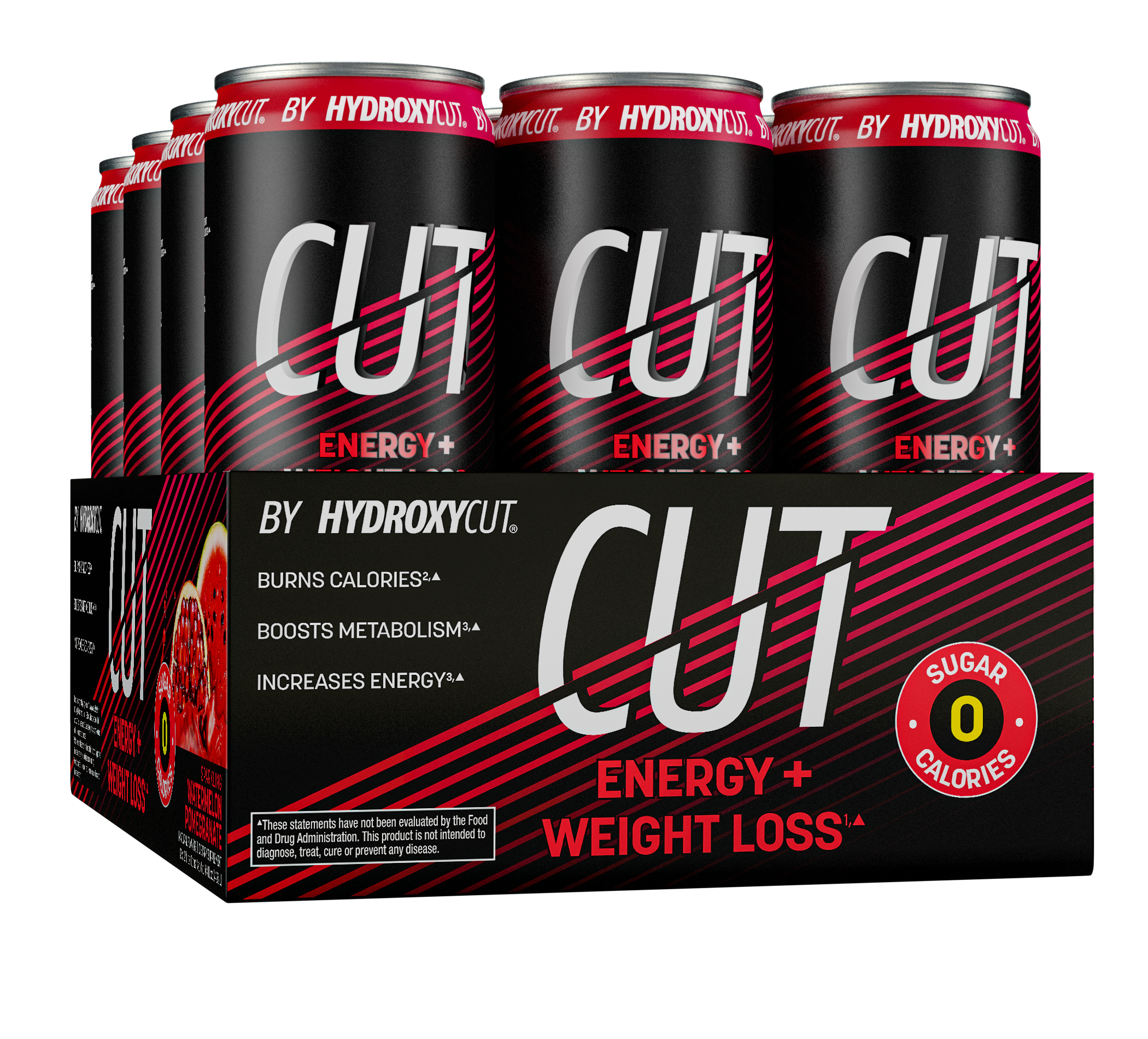 CUT Energy: Photo of CUT Energy Watermelon Pomegranate 12-pack - CUT Energy (uploaded by company)