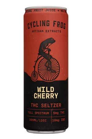 Cycling Frog: CyclingFrog-12oz-2022-THCSeltzer-WildCherry