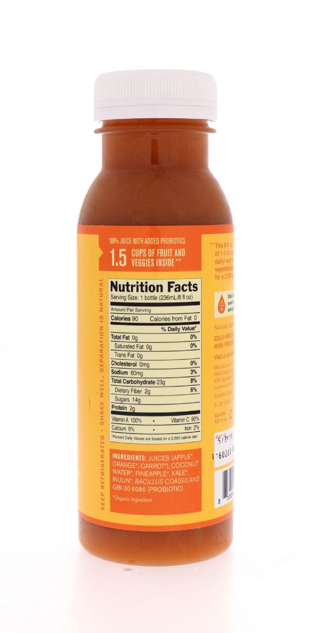 Daily Greens Half Pint: DailyGreens CarrotKick Facts