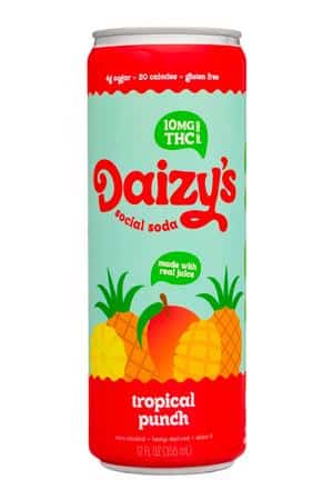 Daizy's: Daizys-12oz-2025-SocialSoda-TropicalPunch-Front