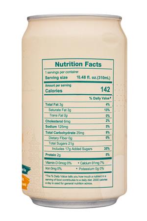 DaoHer Beverage: DaoherBeverage-10oz-2022-MilkTea-BrownSugar-Facts