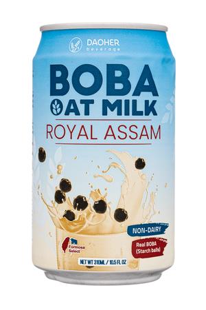 DaoHer Beverage: Daoher-10oz-2022-Boba-AtMilk-RoyalAssam-Front