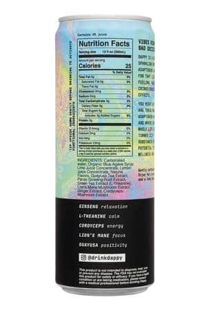Dappy: Dappy-12oz-2025-Functional-CucumberGingerYuzu-Facts