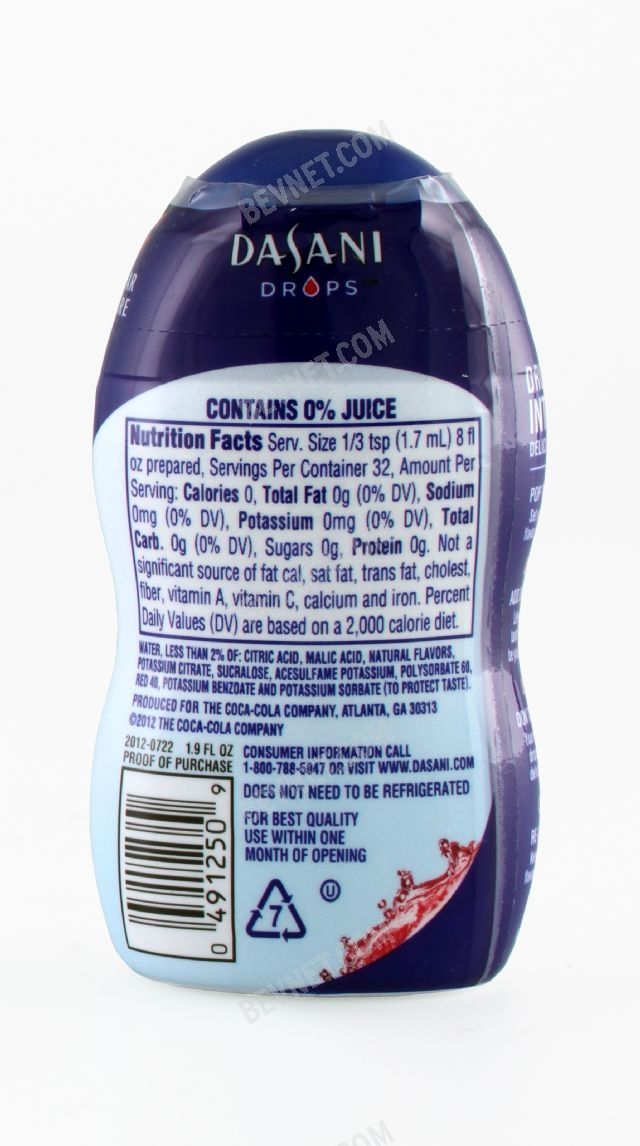 Dasani Drops Flavor Enhancer: 