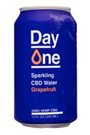 Day One: DayOne-12oz-SparklingCBDWater-Grapefruit-Front