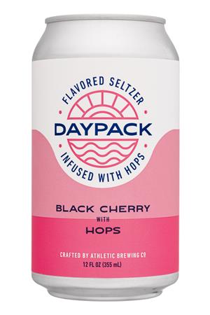 DayPack Sparkling Water: AthleticBrewing-12oz-2020-Daypack-HopSeltz-BlackCherry-Front