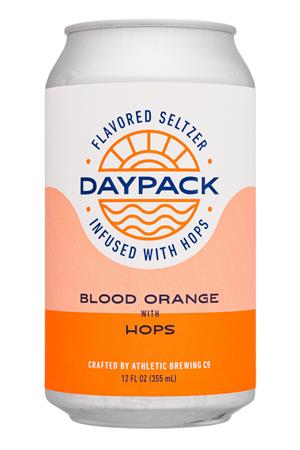 DayPack Sparkling Water: AthleticBrewing-12oz-2020-Daypack-HopSeltz-BloodOrange-Front