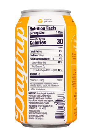 Daytrip: Daytrip-12oz-2022-PrebioticSoda-Clementine-Facts