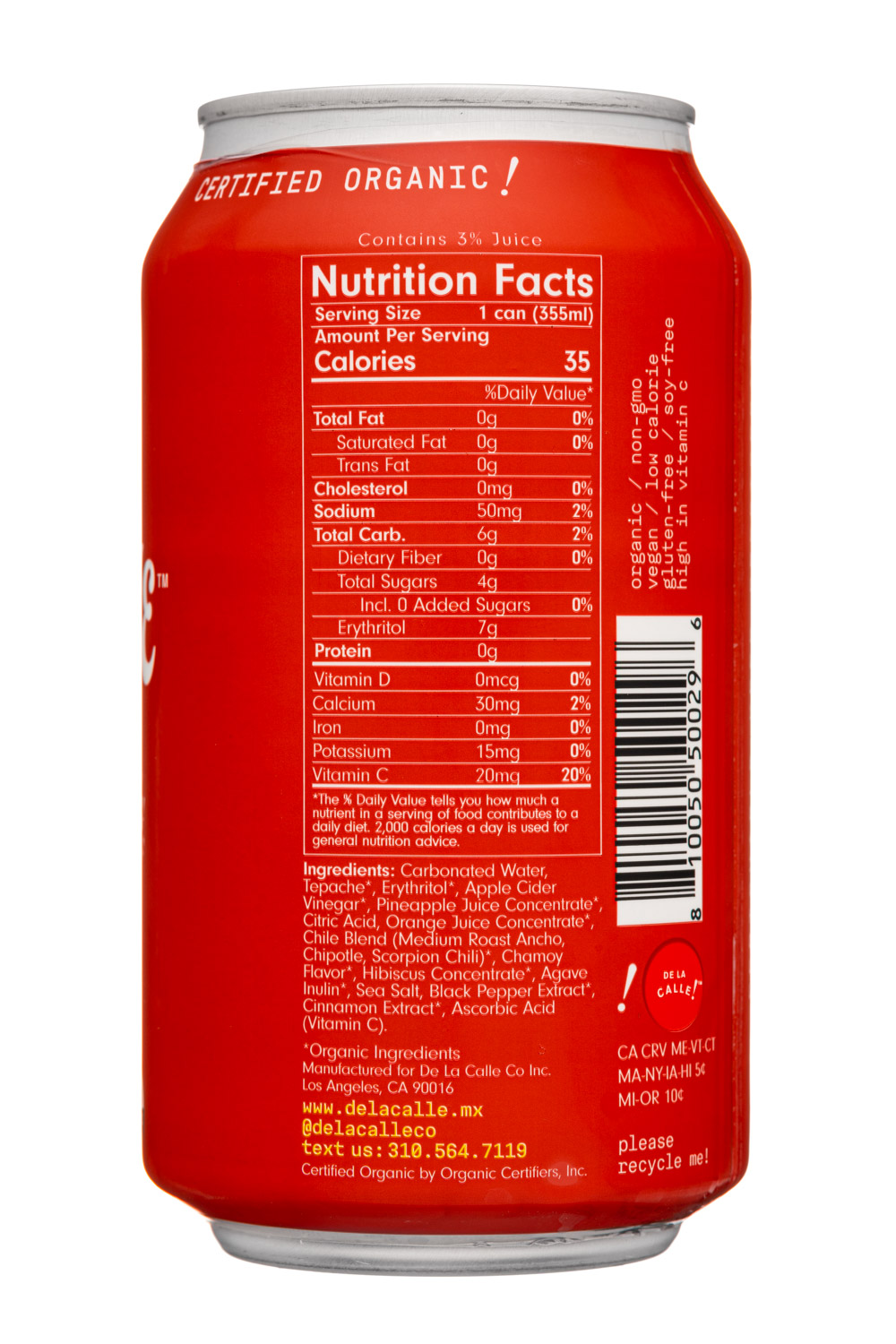 De La Calle!: DeLaCalle-2022-12oz-Tepache-Chamoy-Facts
