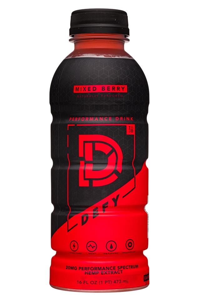 DEFY: Defy-16oz-PerfDrink-20mgHemp-MixedBerry-Front