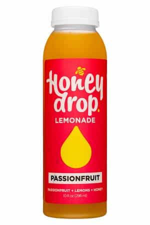 Honeydrop: HoneyDrop-10oz-2022-Lemonade-Passionfruit-Front