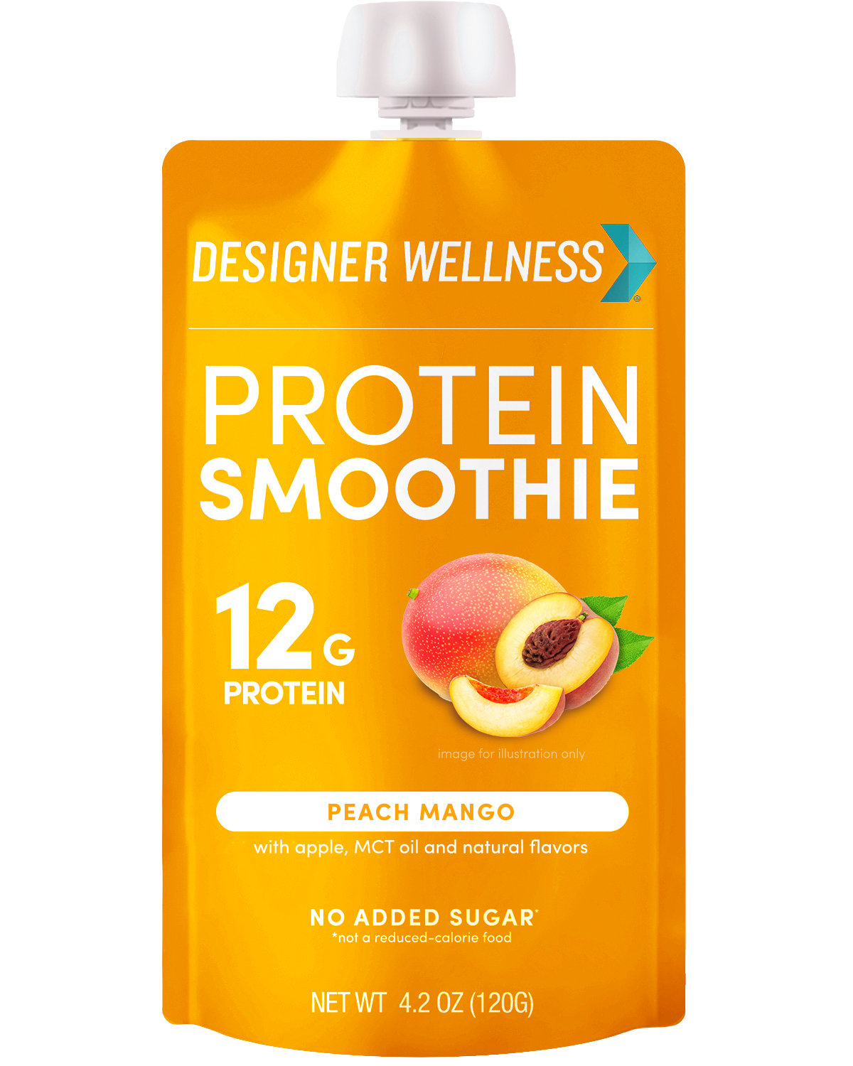 Designer Wellness Protein Smoothie - Peach Mango
