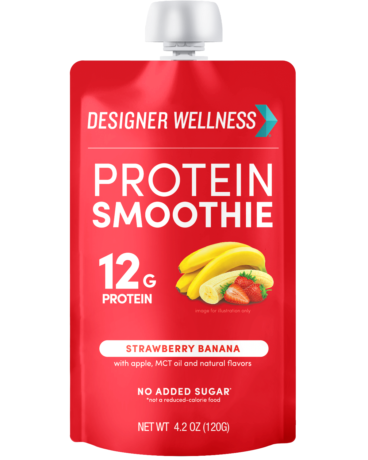 Designer Wellness Protein Smoothie - Strawberry Banana
