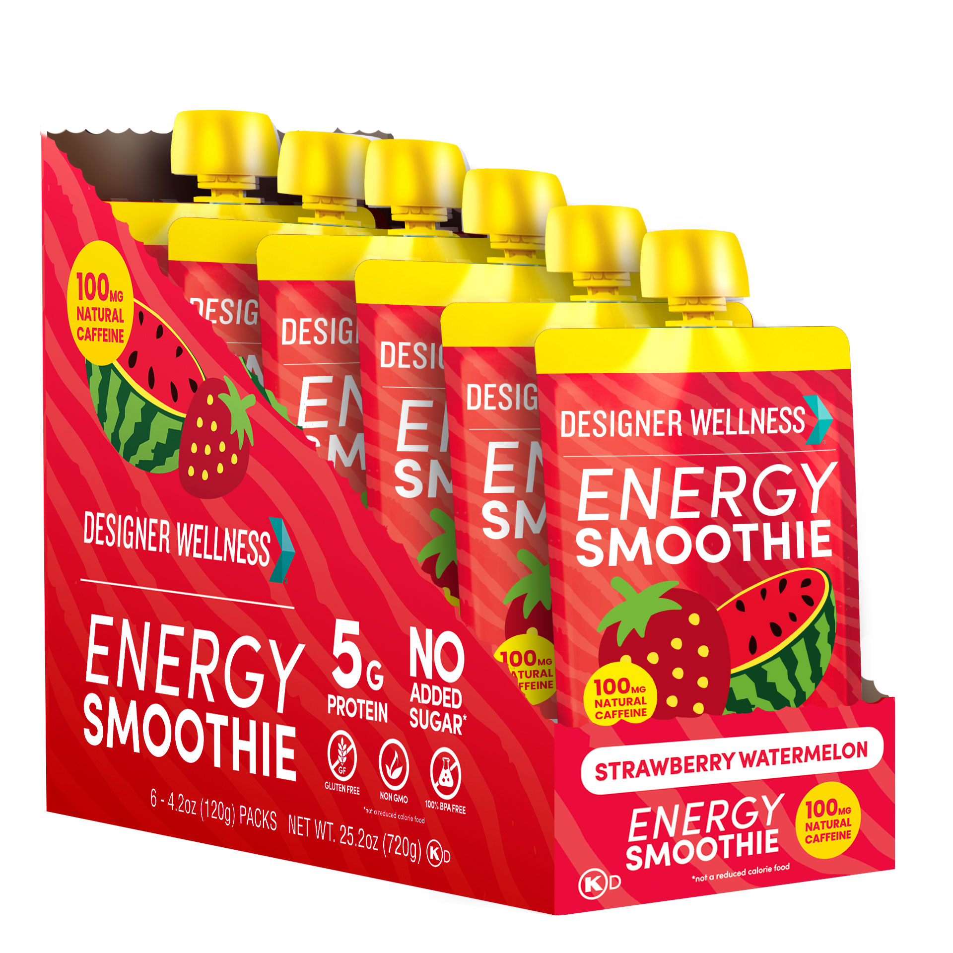Designer Wellness: Photo of Designer Wellness Energy Smoothie - Strawberry Watermelon - Designer Wellness (uploaded by company)