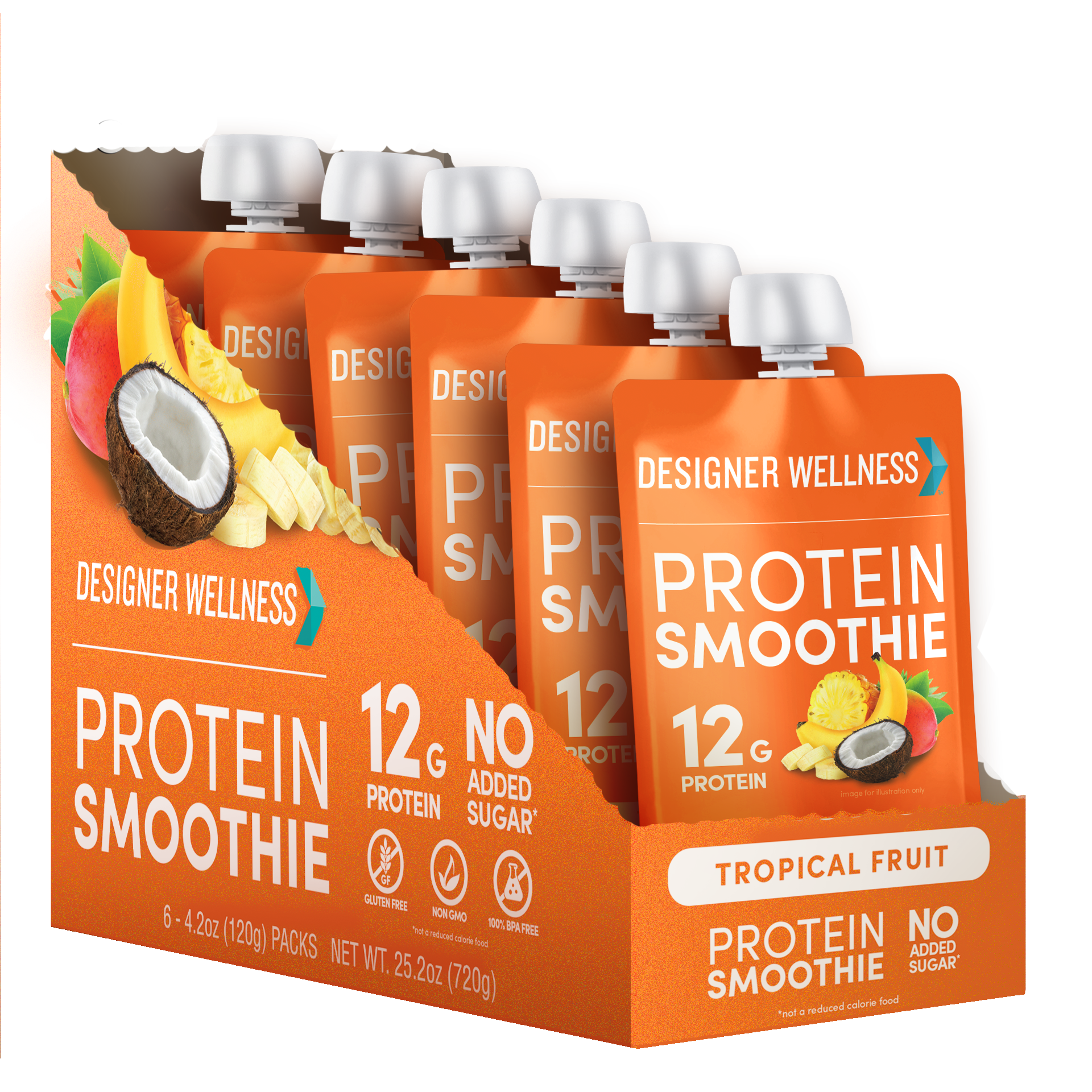 Designer Wellness: Photo of Designer Wellness Protein Smoothie - Tropical Fruit - Designer Wellness (uploaded by company)