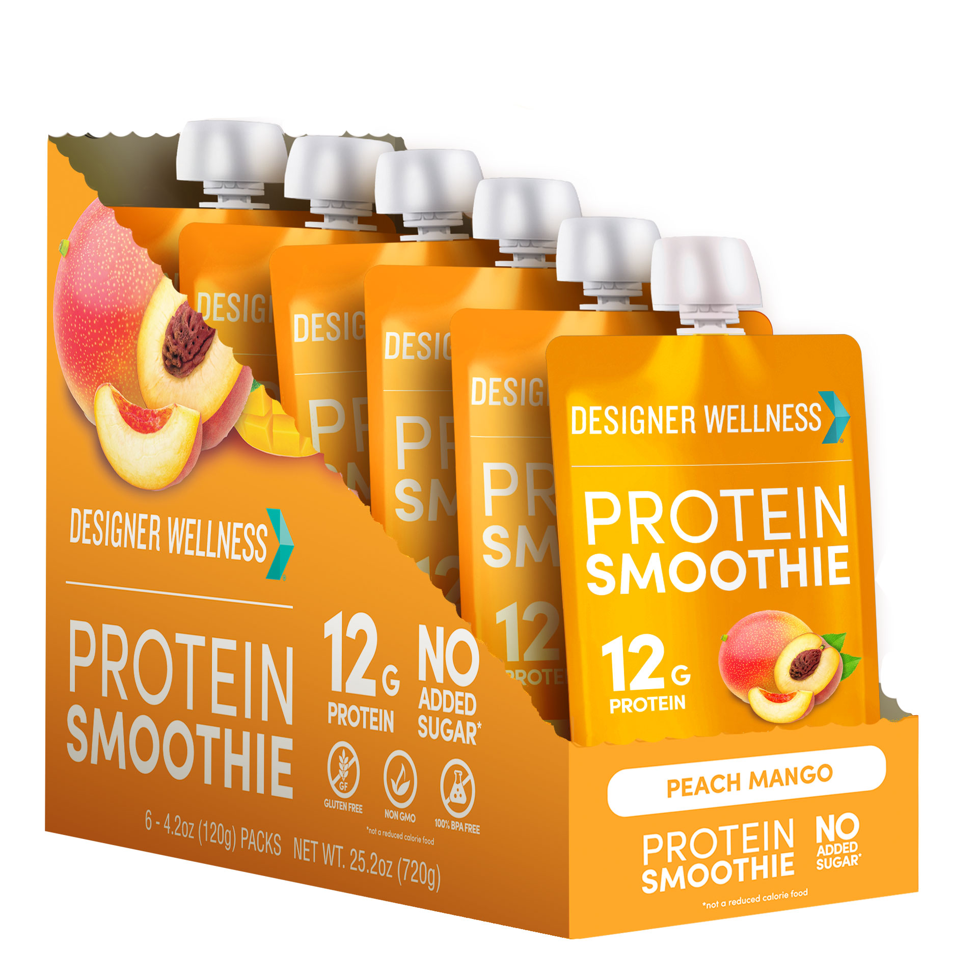 Designer Wellness: Photo of Designer Wellness Protein Smoothie - Peach Mango - Designer Wellness (uploaded by company)