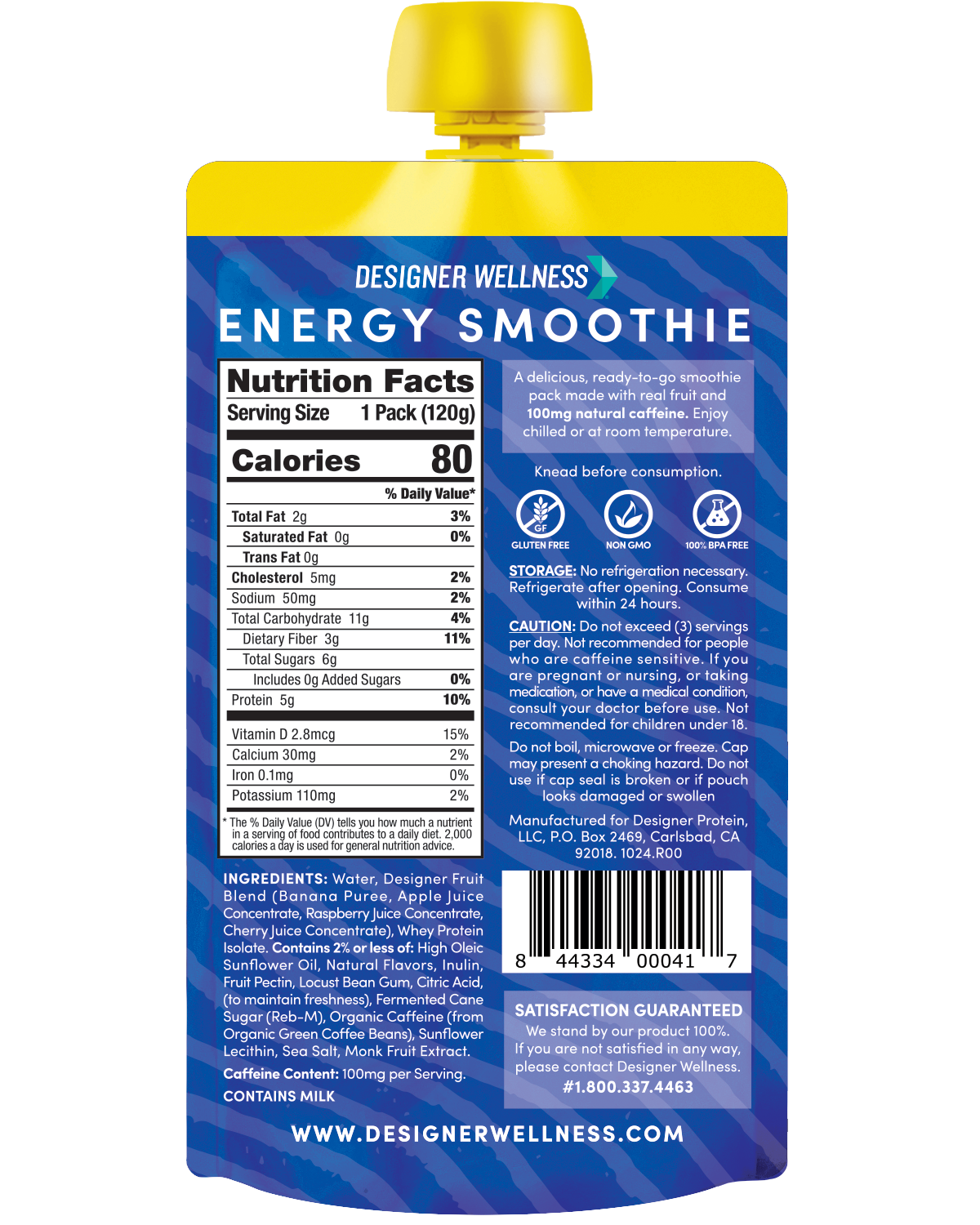 Designer Wellness: Photo of Designer Wellness Energy Smoothie - Blue Raspberry - Designer Wellness (uploaded by company)