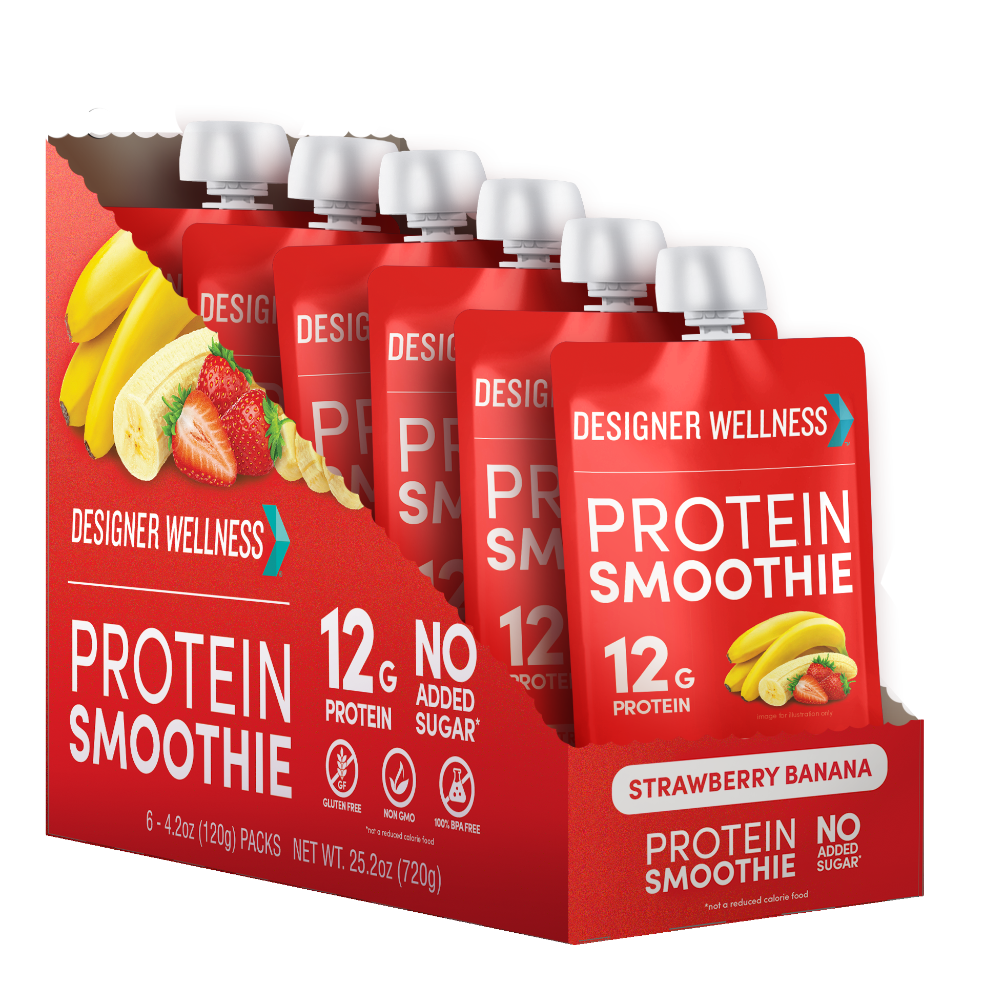Designer Wellness: Photo of Designer Wellness Protein Smoothie - Strawberry Banana - Designer Wellness (uploaded by company)