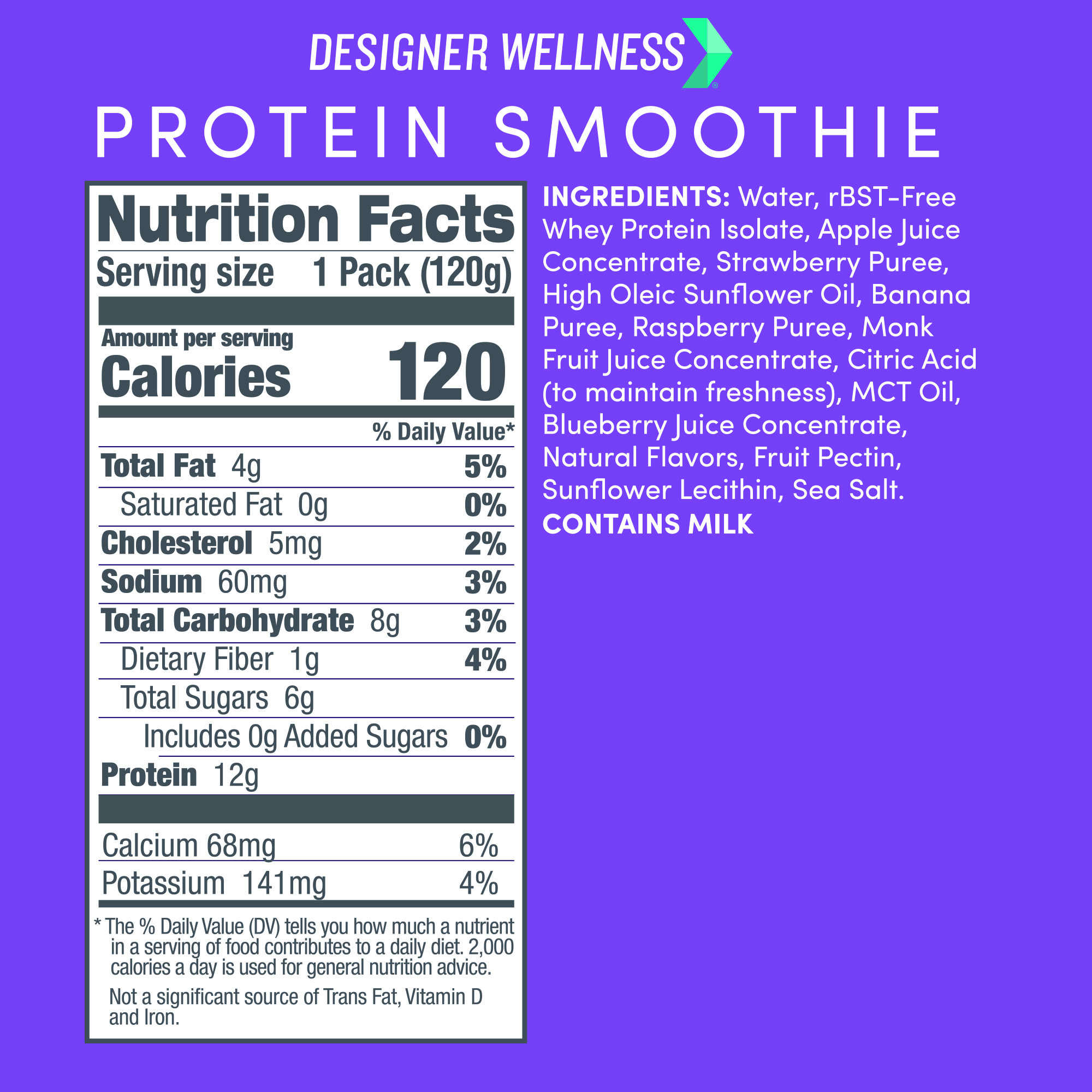 Designer Wellness: Photo of Designer Wellness Protein Smoothie - Mixed Berry - Designer Wellness (uploaded by company)