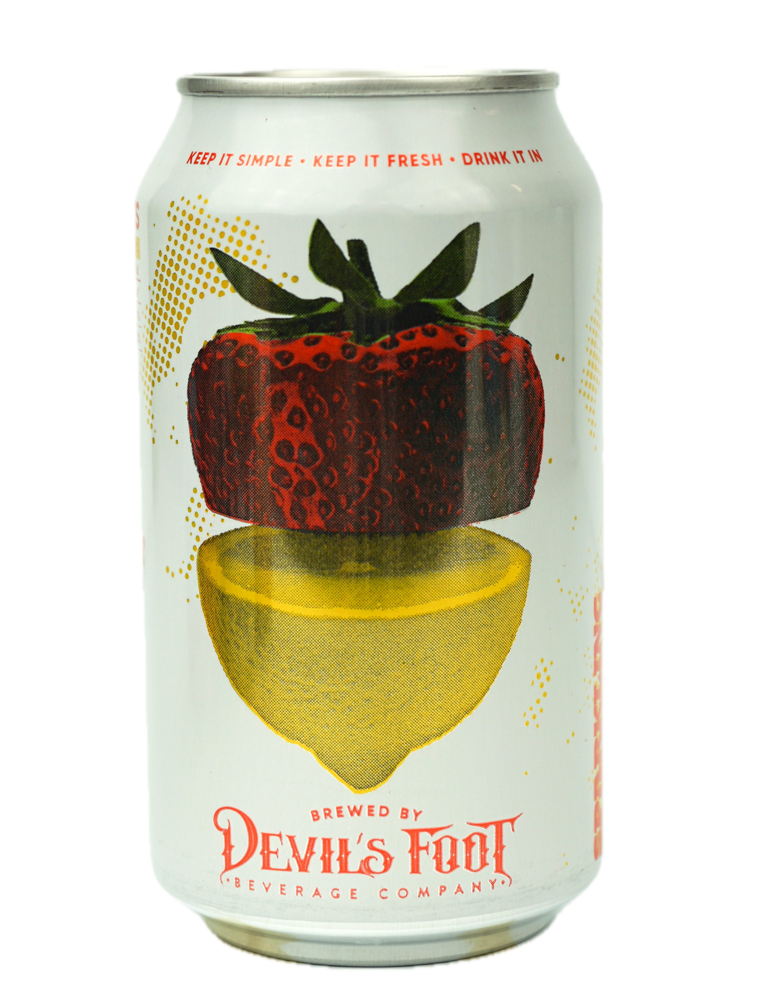 Devil's Foot Beverage Company: Photo of Sparkling Strawberry Lemonade (Pink Robots) - Devil's Foot Beverage Company (uploaded by company)