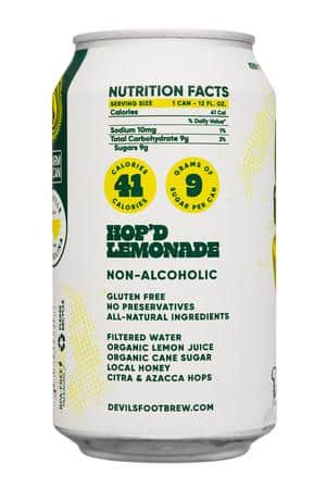 Devil's Foot Beverage Company: DevilsFoot-12oz-2023-HopdLemonade-Facts