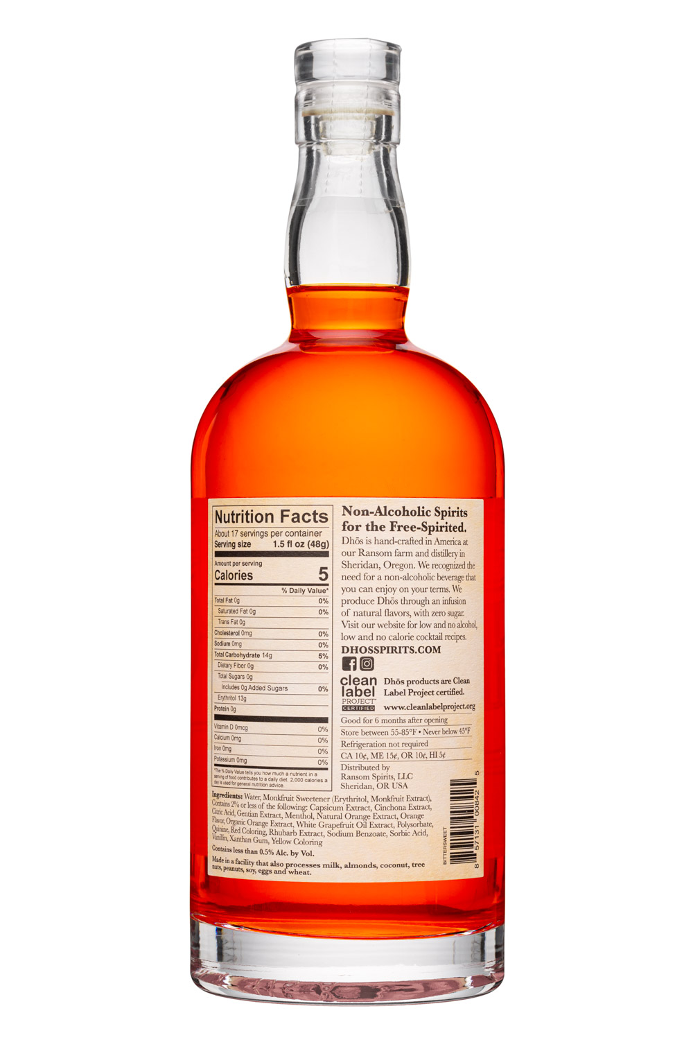 DHOS Spirits: RansomSpirits-750ml-2023-DHOS-Rhubarb-Facts