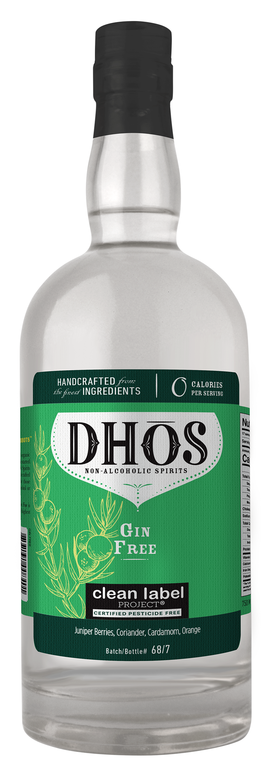 DHOS Spirits: Photo of GIN FREE: Juniper Berries & Botanicals - DHOS Spirits (uploaded by company)