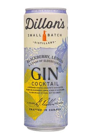 Dillon's Small Batch Distillers: DillonsDistillers-12oz-2024-GinCocktail-BlackberryLemon