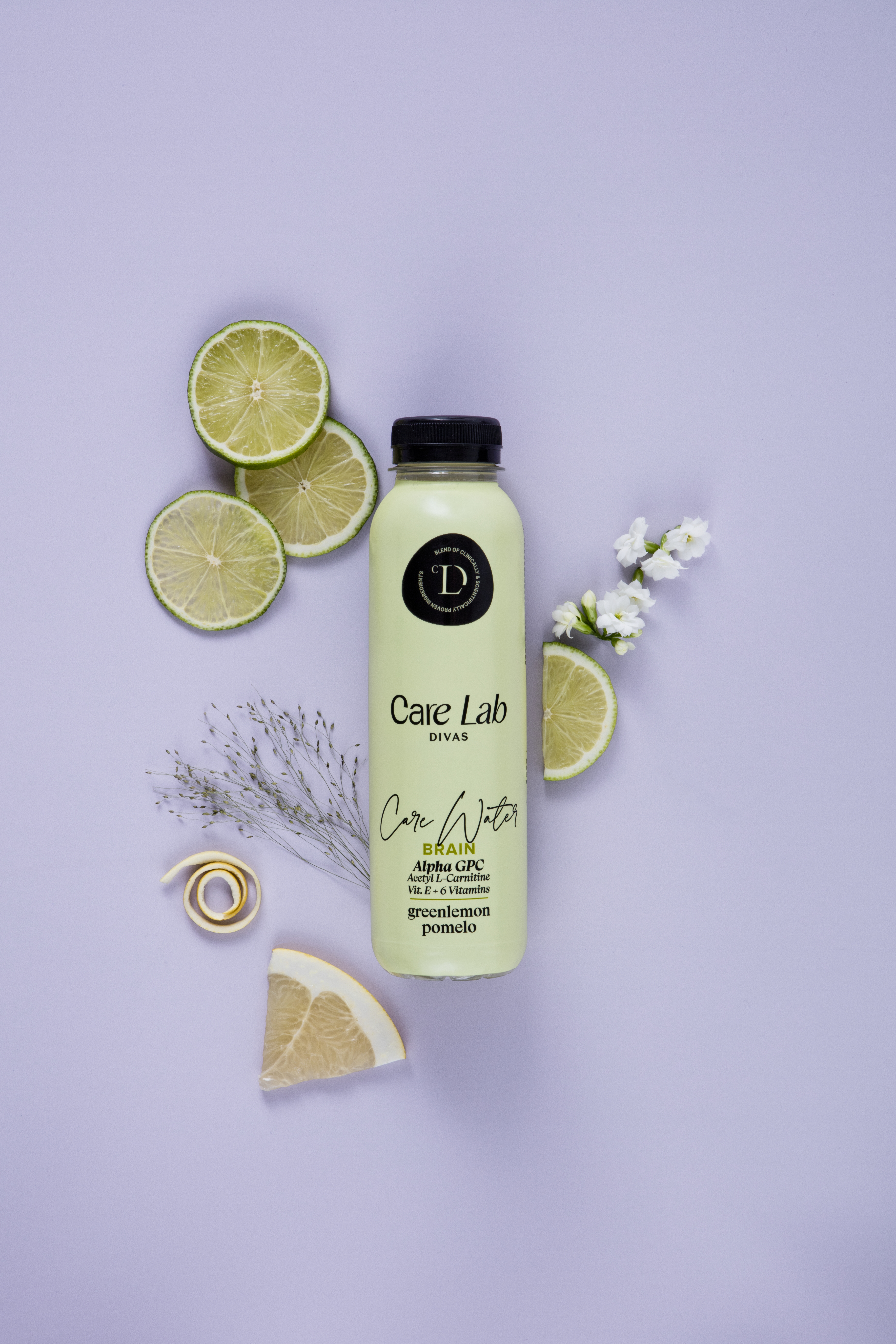 Care Lab Divas: Photo of Care Water BRAIN green lemon-pomelo  - Care Lab Divas (uploaded by company)