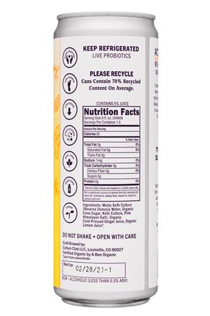 Doctor D's : DoctorDs-12oz-2020-SparklingProbiotic-GingerBrew-Facts