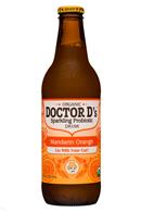 Doctor D's : DoctorDs-12oz-SparklingProbiotic19-MandarinOrange-Front